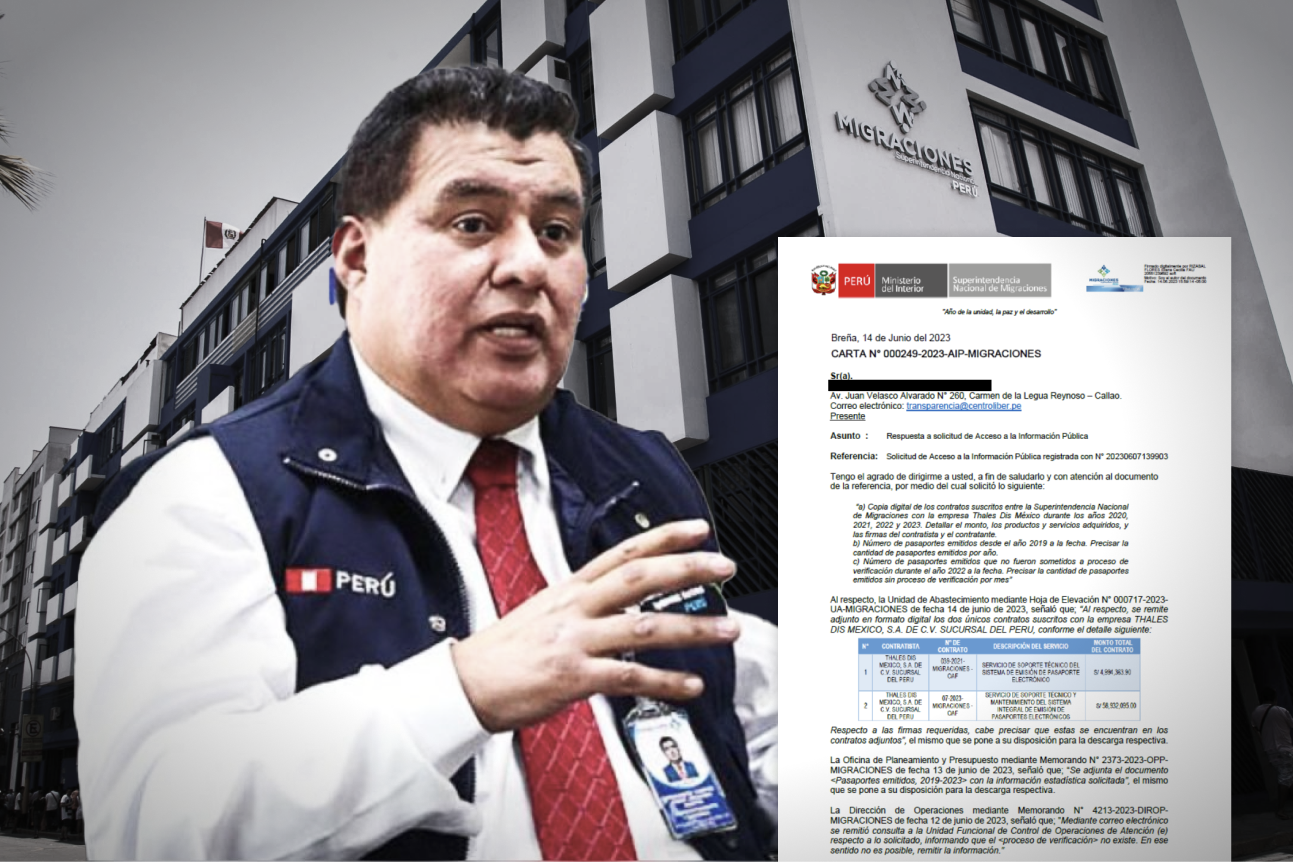 Acuerdo de contrato de S/ 21 millones sobre pasaportes no es verificable