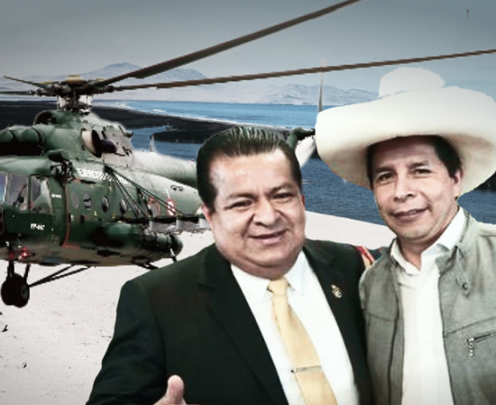 Pedro Castillo utilizó helicóptero del Ejército para viaje familiar a la playa